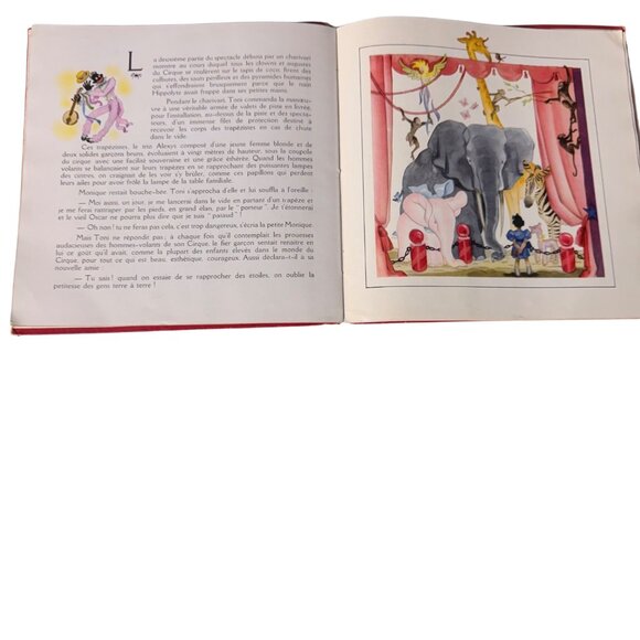 Guy Des Cars Toni Roi Du Cirque FRENCH France 1944 Illustrated Childrens Book HC - Picture 14 of 16
